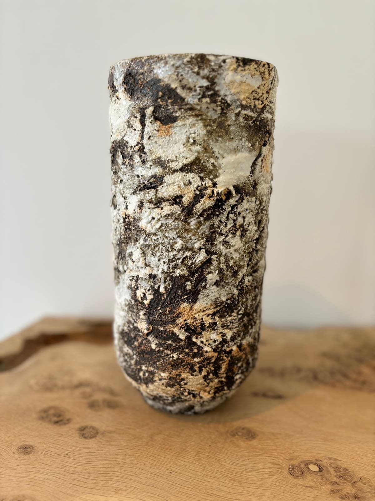 ARD, Large brown textured vase, 2022