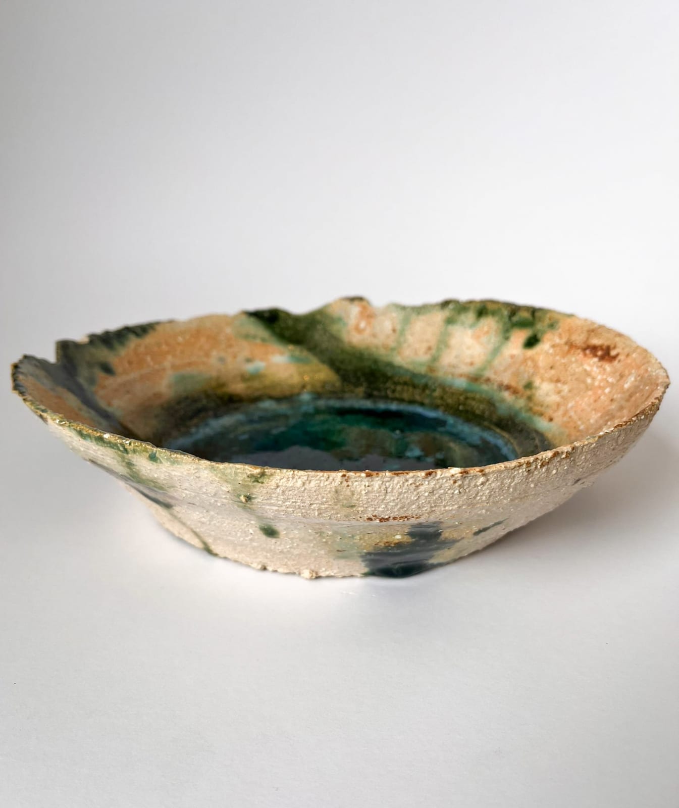 ARD, Medium seaglass and green glaze bowl, 2025