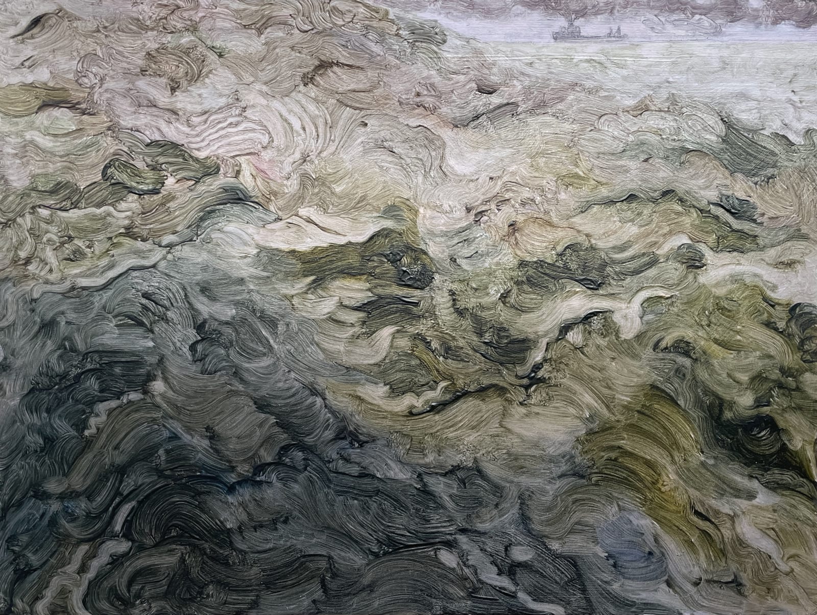 Claire Cansick, Unfurling Green Rainbows, 2025