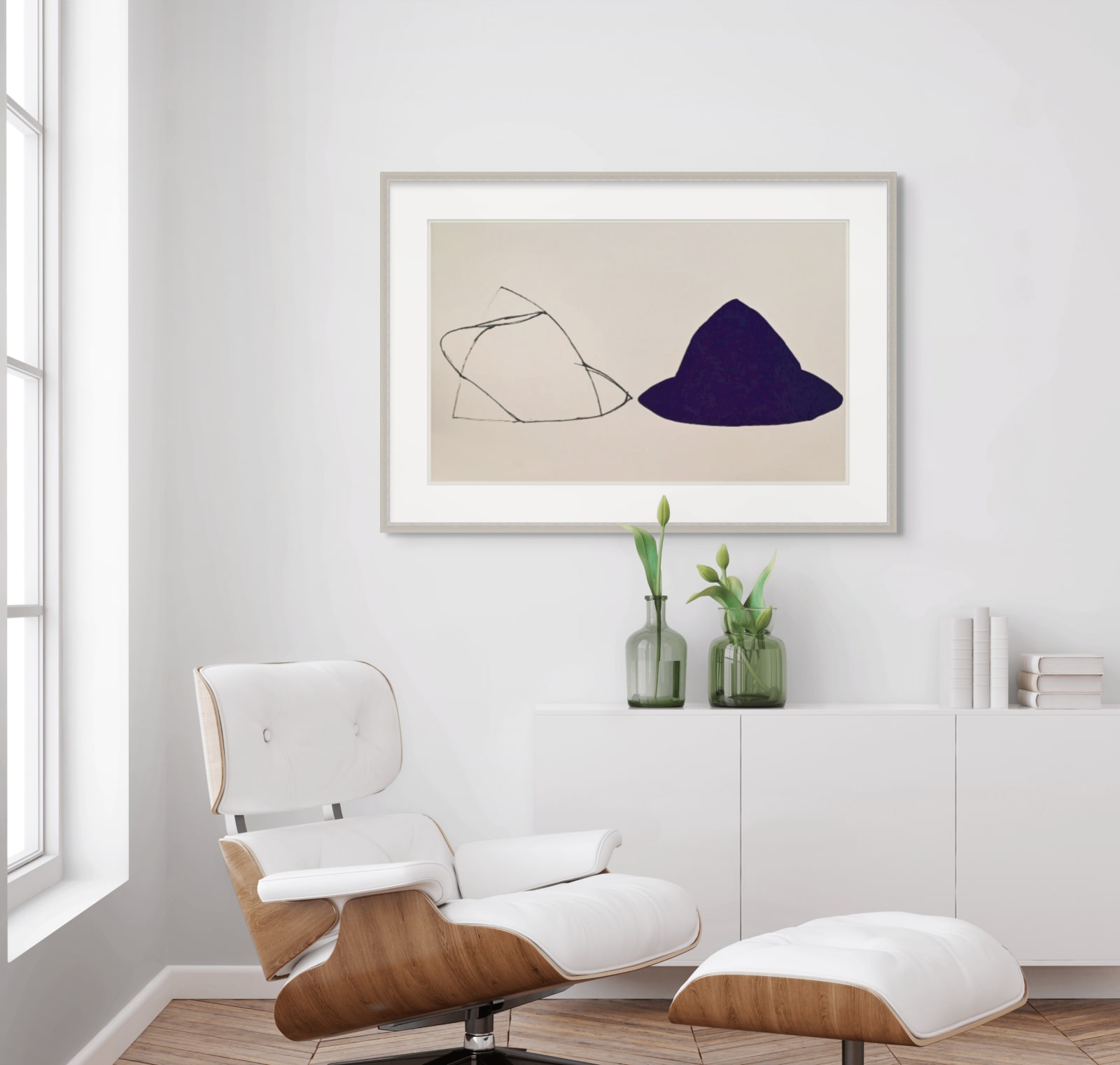 JOEL SHAPIRO, Untitled (Double Purple), 1980