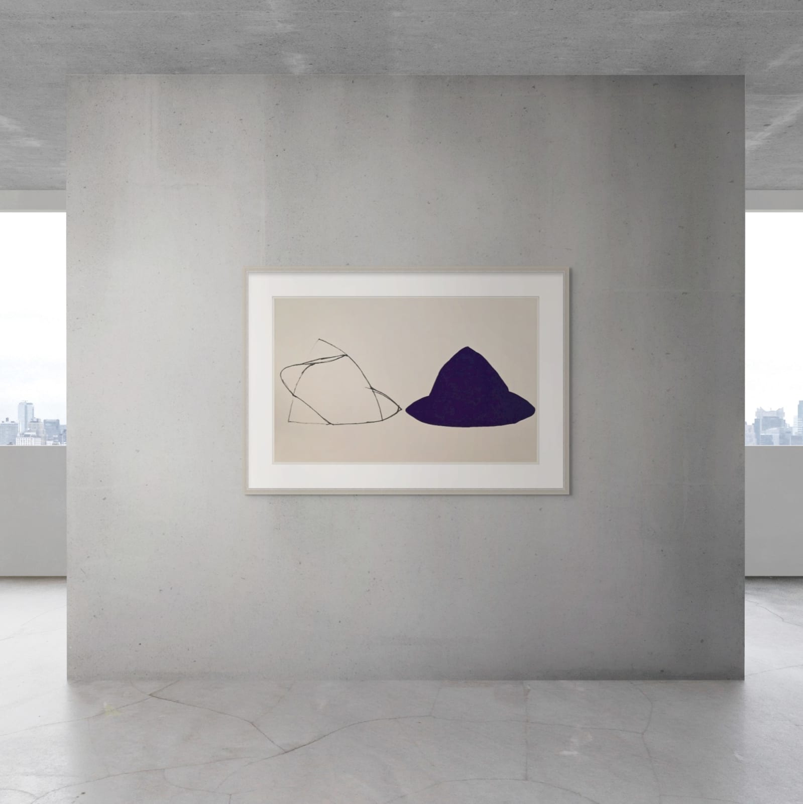 JOEL SHAPIRO, Untitled (Double Purple), 1980