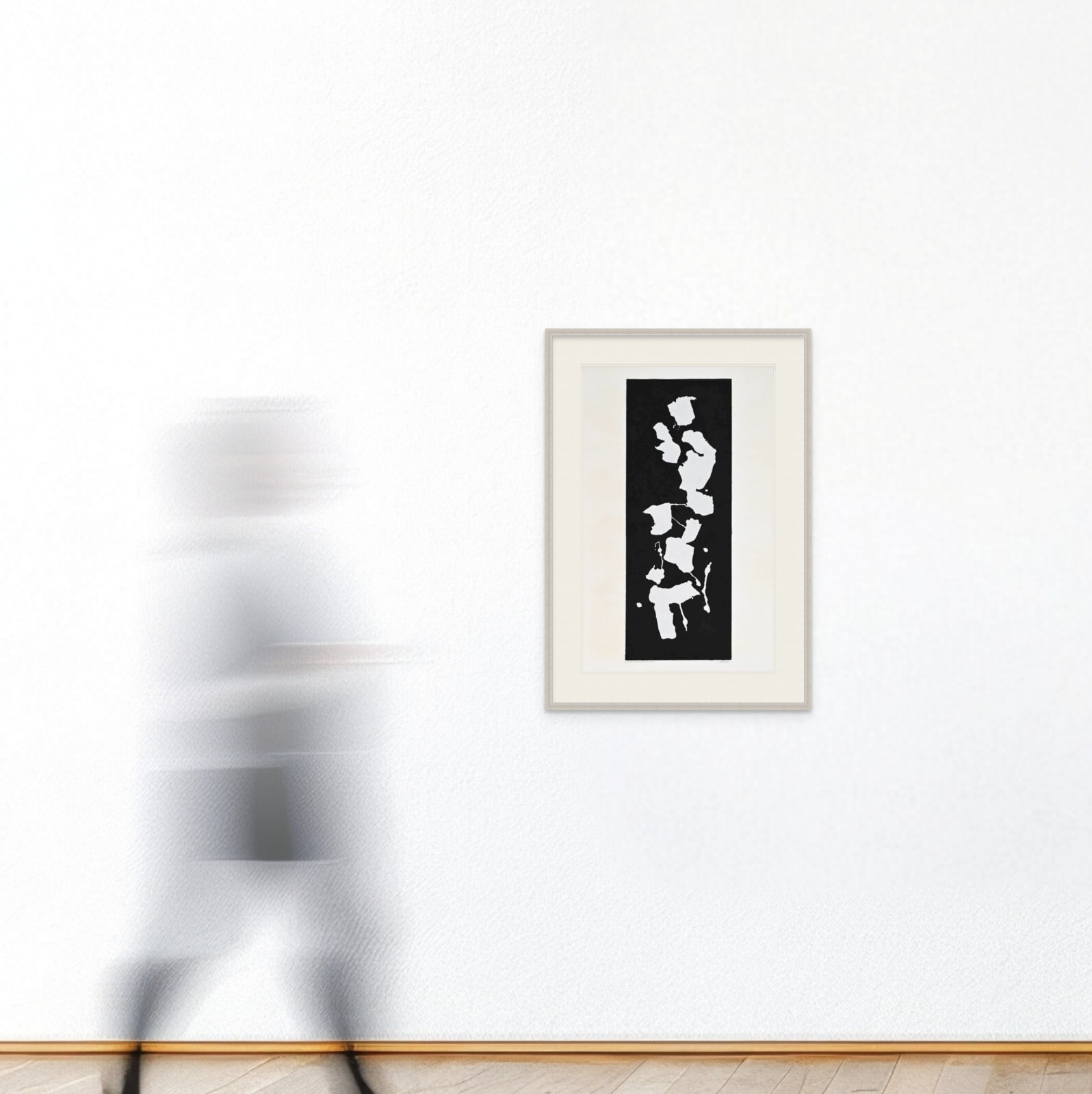 John Von Wicht, <i>White on Black Stencil</i>, 1968