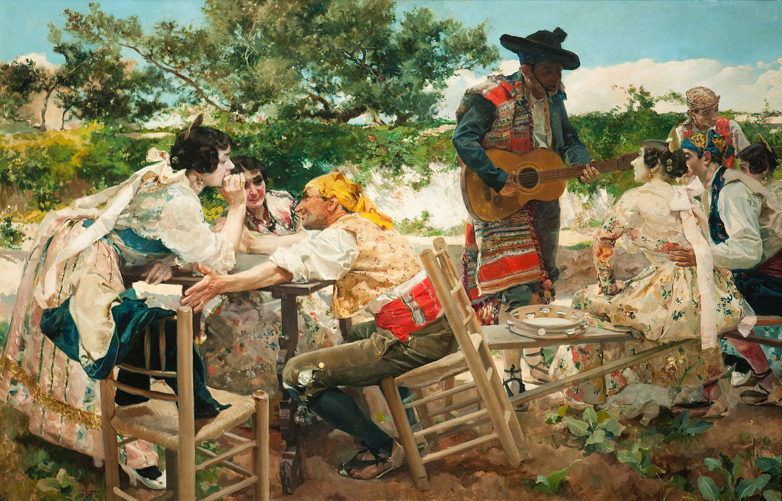 JOAQUÍN SOROLLA Y BASTIDA, Fiesta Valenciana, 1893