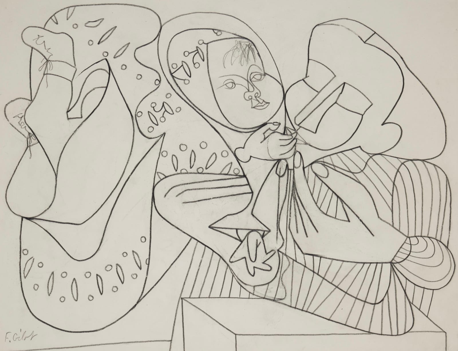FRANÇOISE GILOT, Le Baiser, 1949