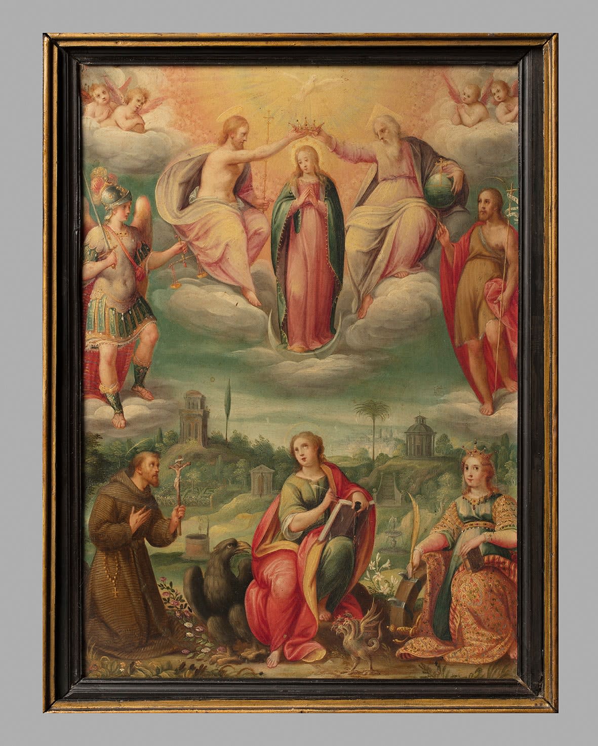 ANONYMOUS, Portable altar with painting