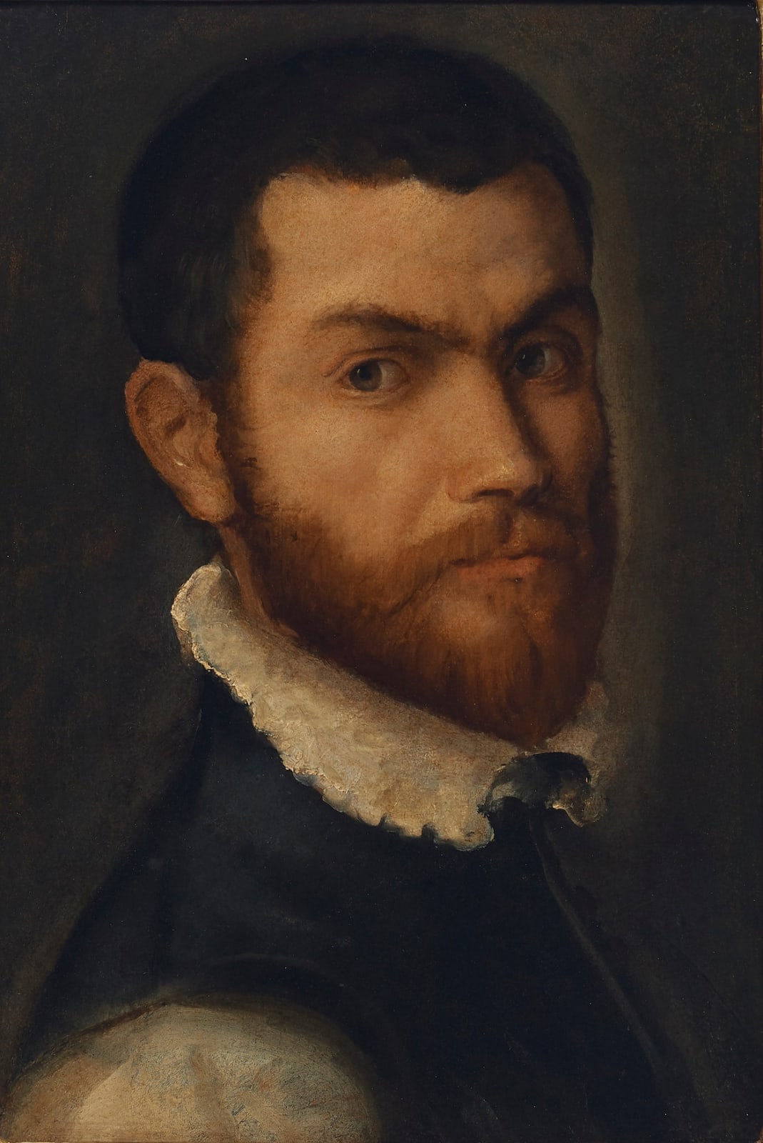 ANNIBALE CARRACCI, Head of a Young Man (Self-portrait?), c. 1587 - 8