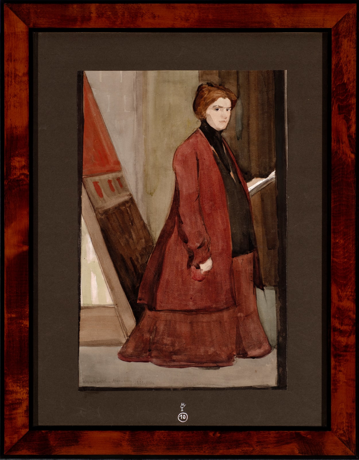 ELENA LUKSCH-MAKOWSKY, Self-Portrait of the artist during pregnancy, 1901