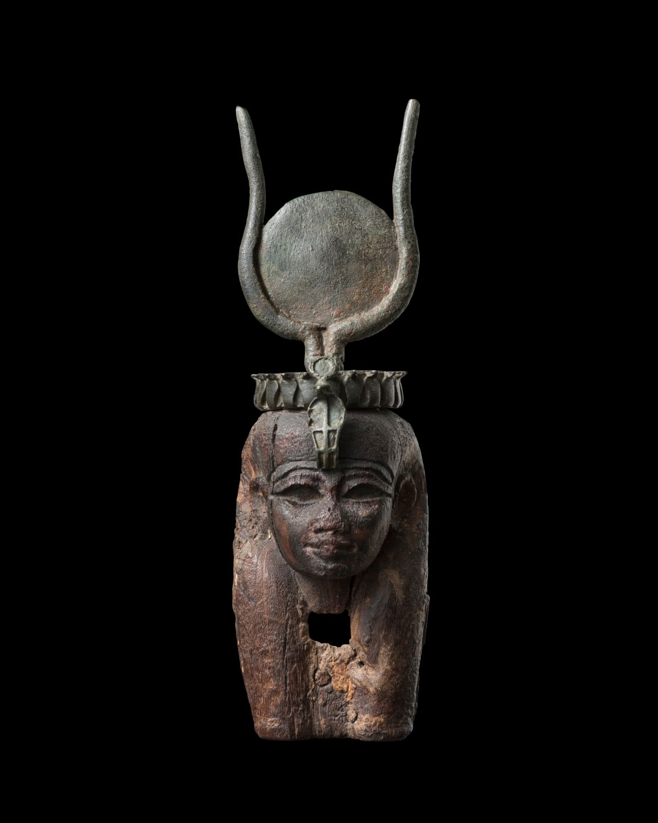 Head of Hathor , Egyptian, Third Intermediate Period, 21st-24th Dynasty, c. 1069-715 B.C.
