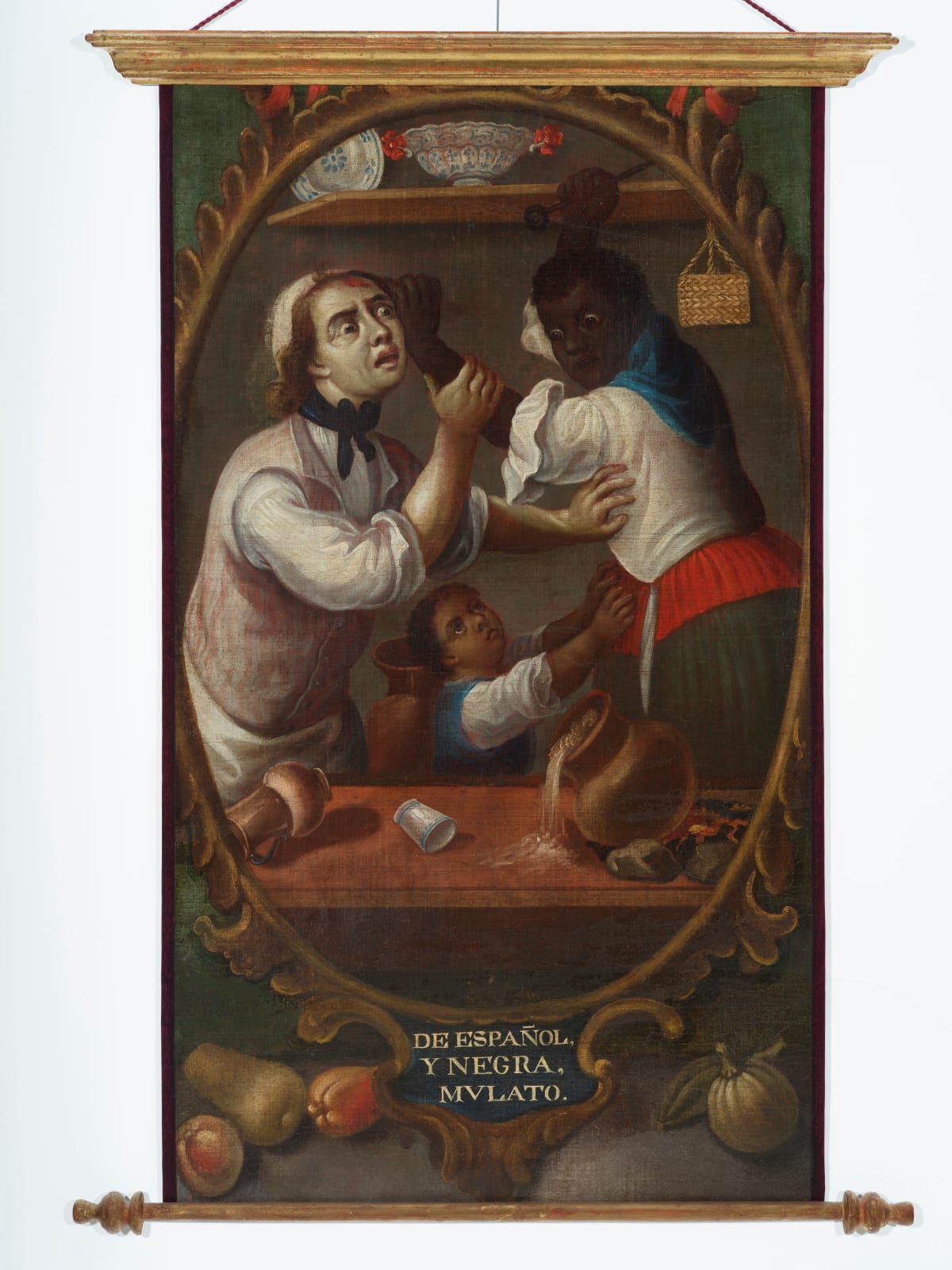 Mexican School, 18th Century, De Español y Negra, Mulato (no. 4)
