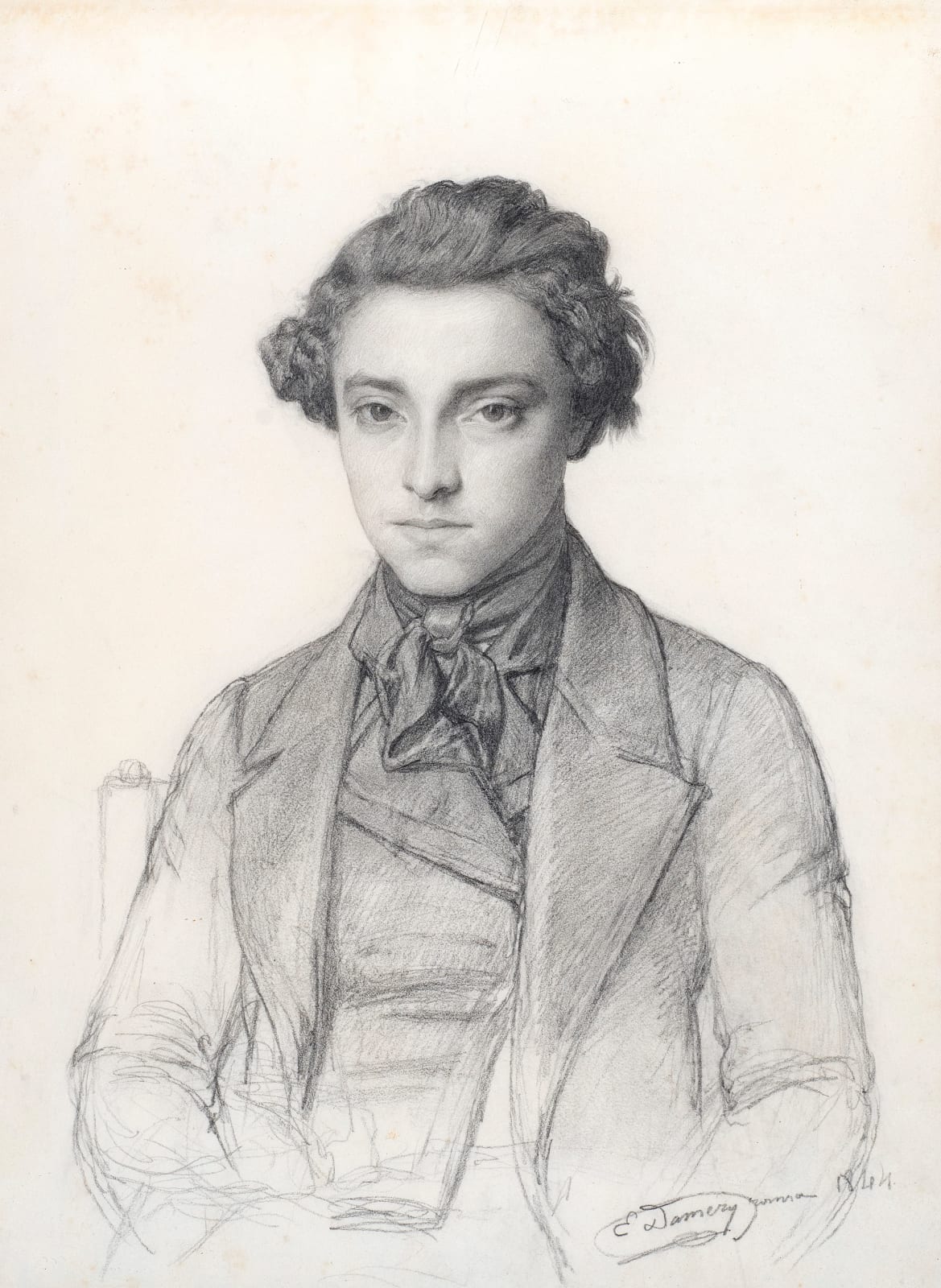 EUGÈNE-JEAN DAMERY, Self-portrait of the artist