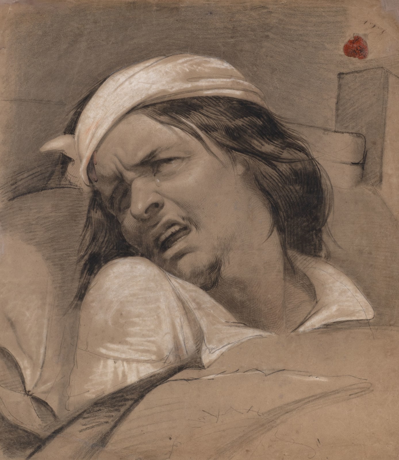 CHARLES VERLAT, Self-portrait as a wounded man, 1844