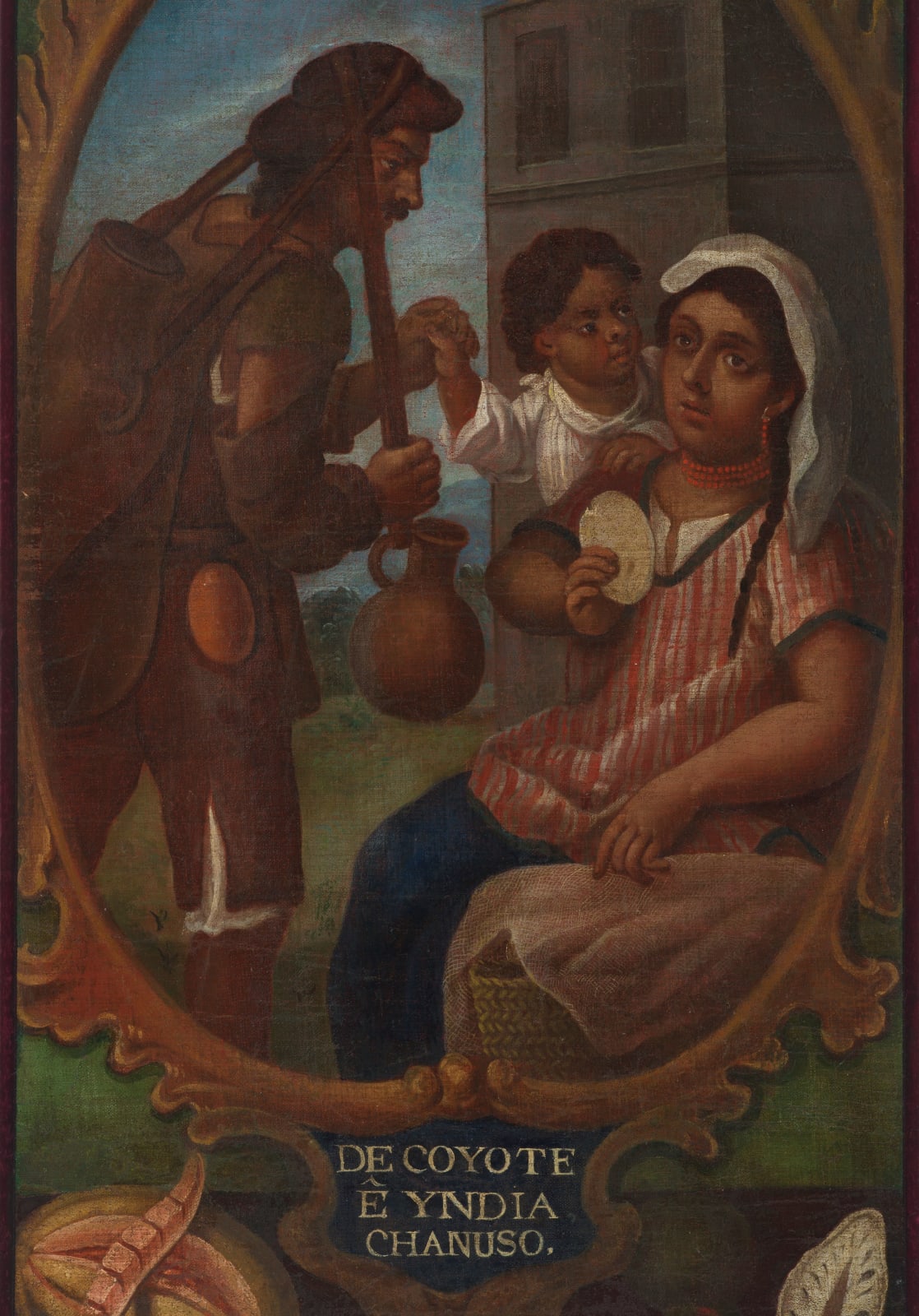 Mexican School, 18th Century, De Coyote e Yndia, Chanuso (no. 10)