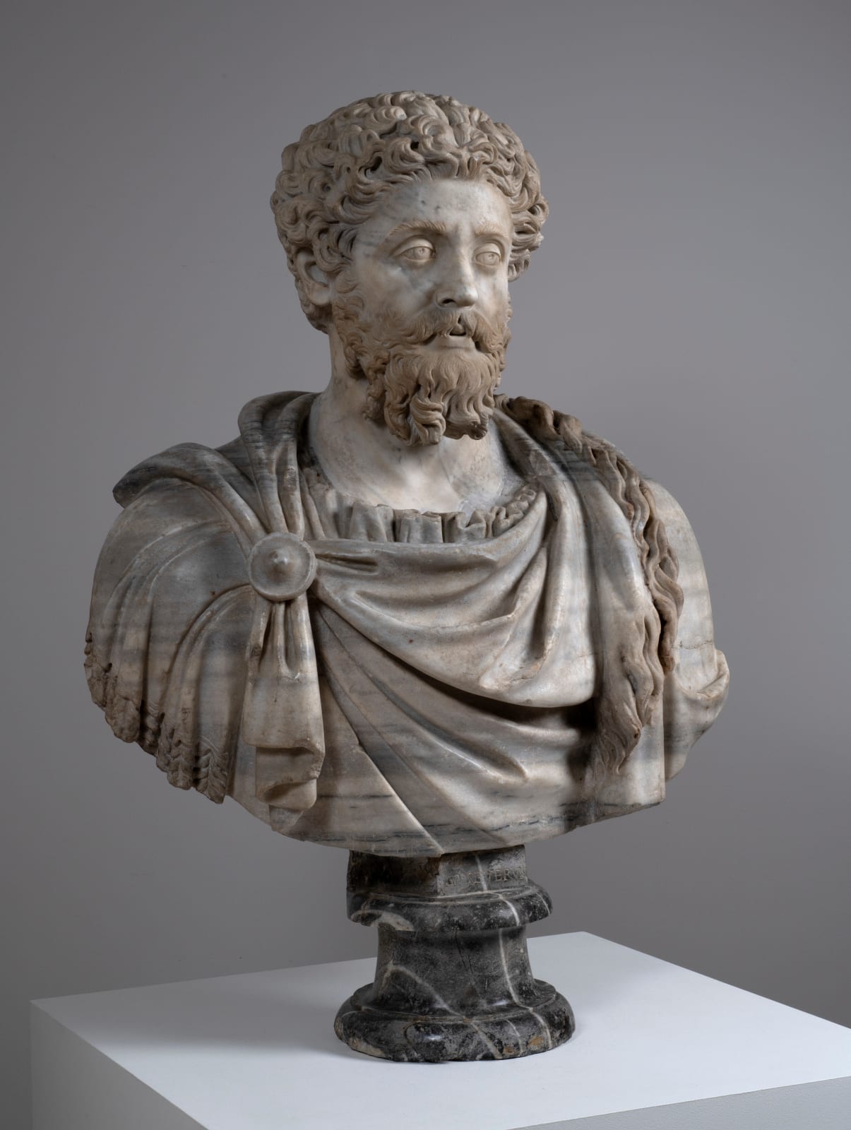 Attributed to GIOVANNI BATTISTA DELLA PORTA, Bust of Marcus Aurelius