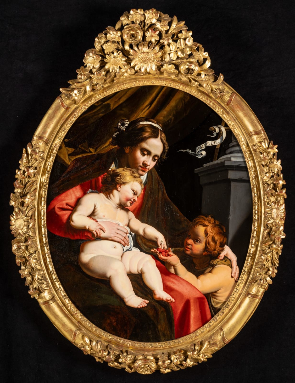 ABRAHAM I JANSSEN, MADONNA AND CHILD WITH THE INFANT SAINT JOHN THE BAPTIST, 1622 - 1623