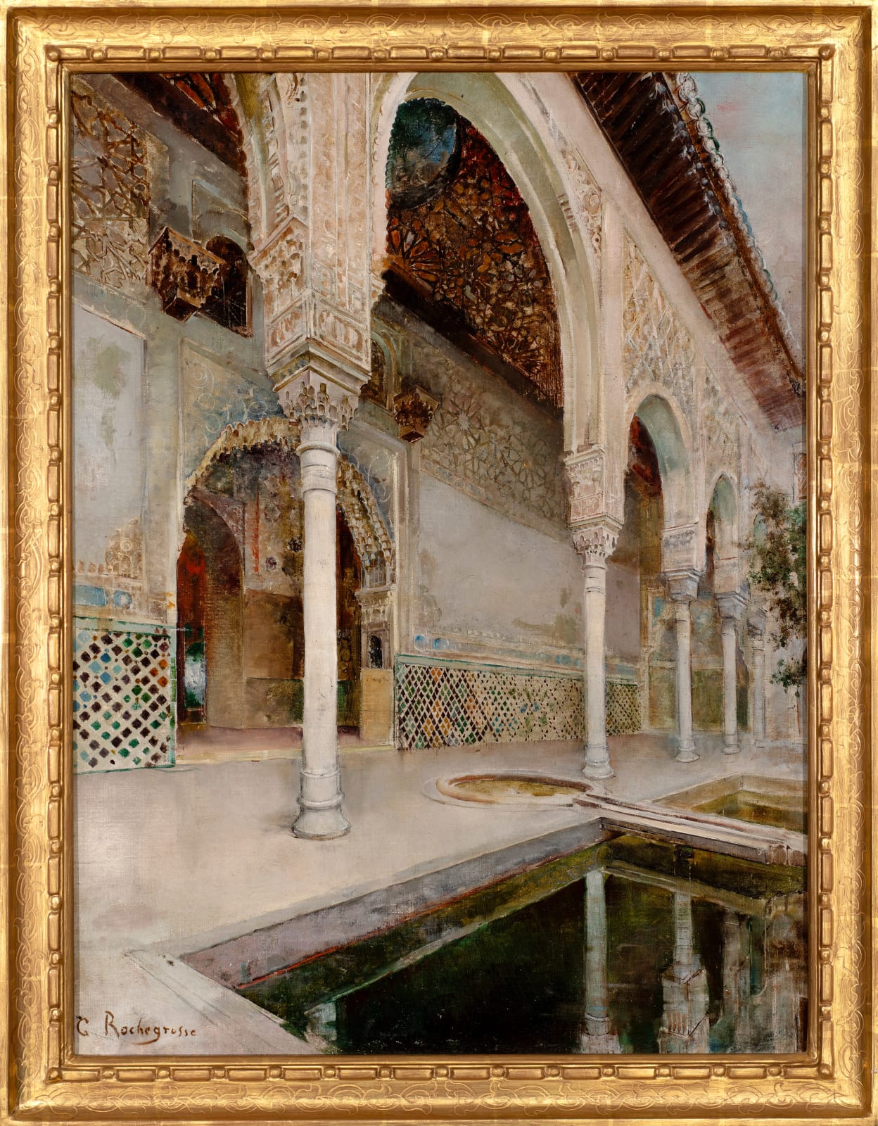 GEORGES-ANTOINE ROCHEGROSSE, The Palace Courtyard