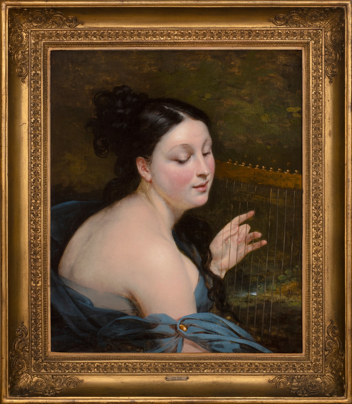 AIMÉE BRUNE-PAGÈS, A young lady playing the lyre, either Sappho or Erato