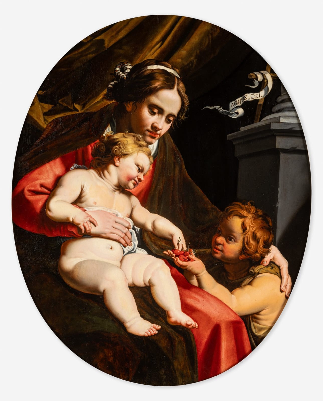 ABRAHAM I JANSSEN, MADONNA AND CHILD WITH THE INFANT SAINT JOHN THE BAPTIST, 1622 - 1623