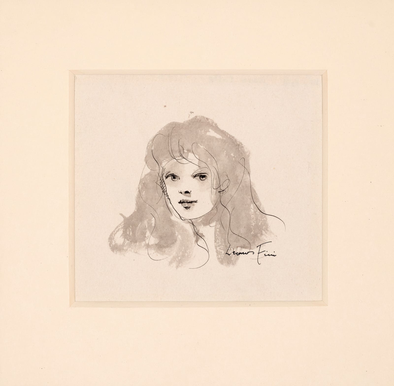 LEONOR FINI, Young woman's head, c. 1976