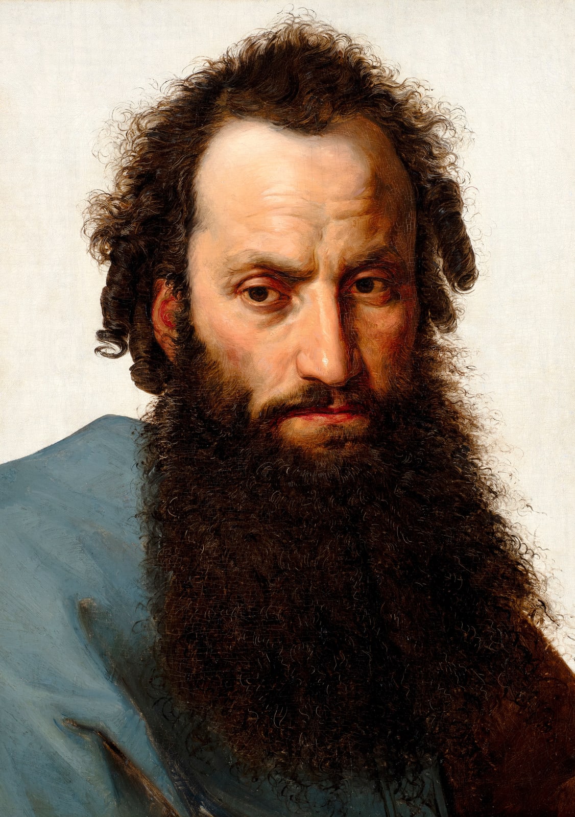 ATTRIBUTED TO JULIUS HÜBNER, Head study of a Jew