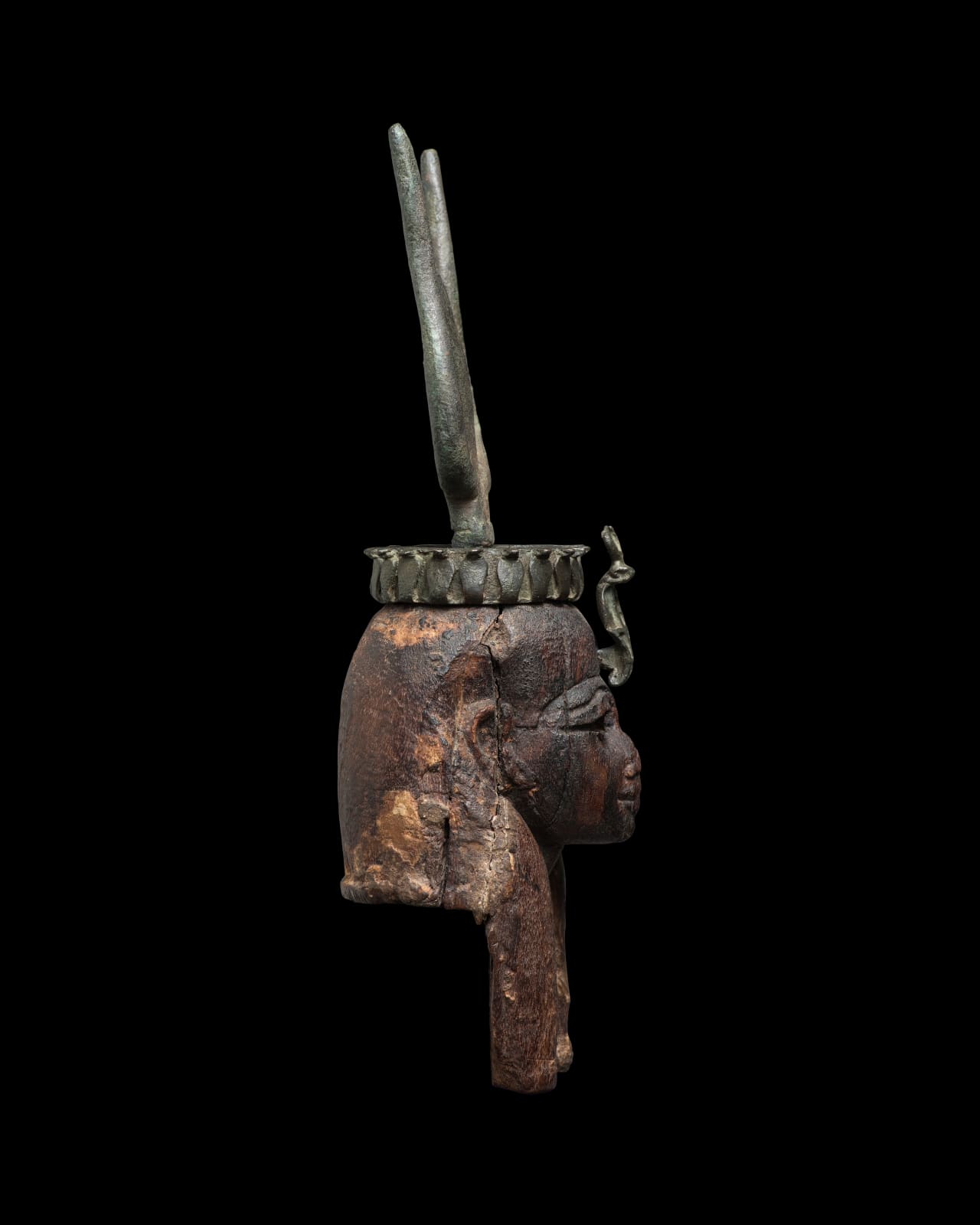 Head of Hathor , Egyptian, Third Intermediate Period, 21st-24th Dynasty, c. 1069-715 B.C.