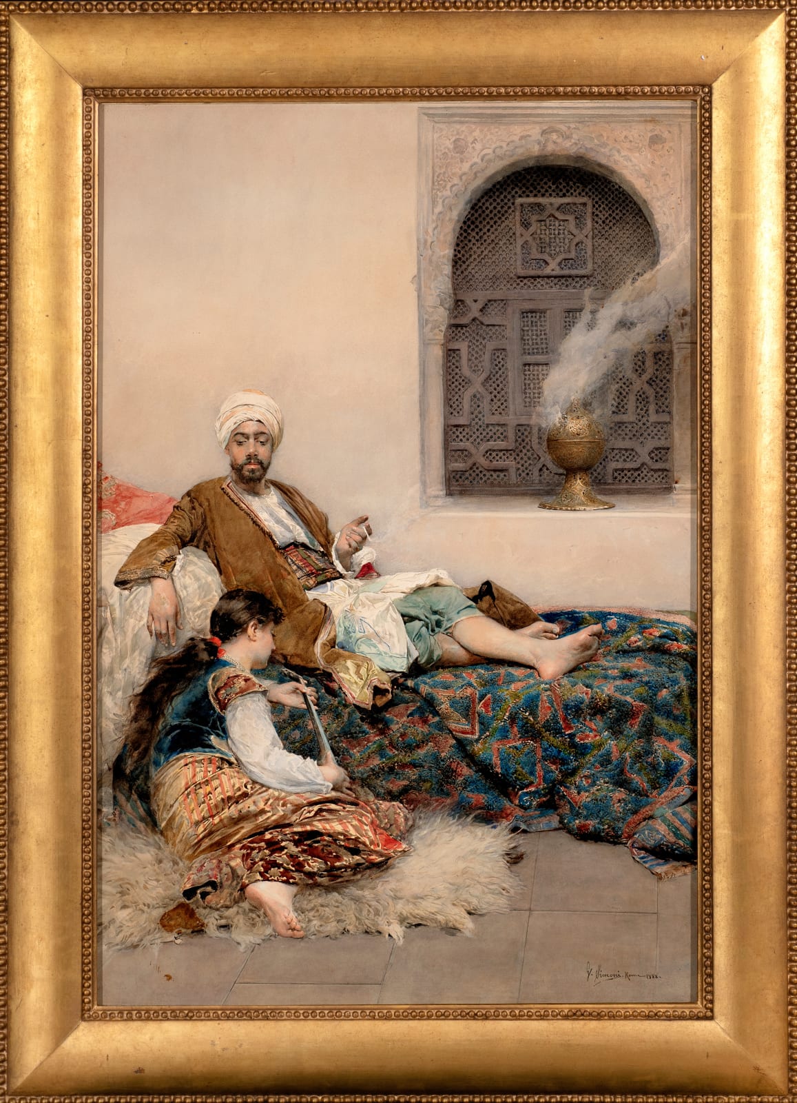 GUSTAVO SIMONI, With His Favourite, 1888