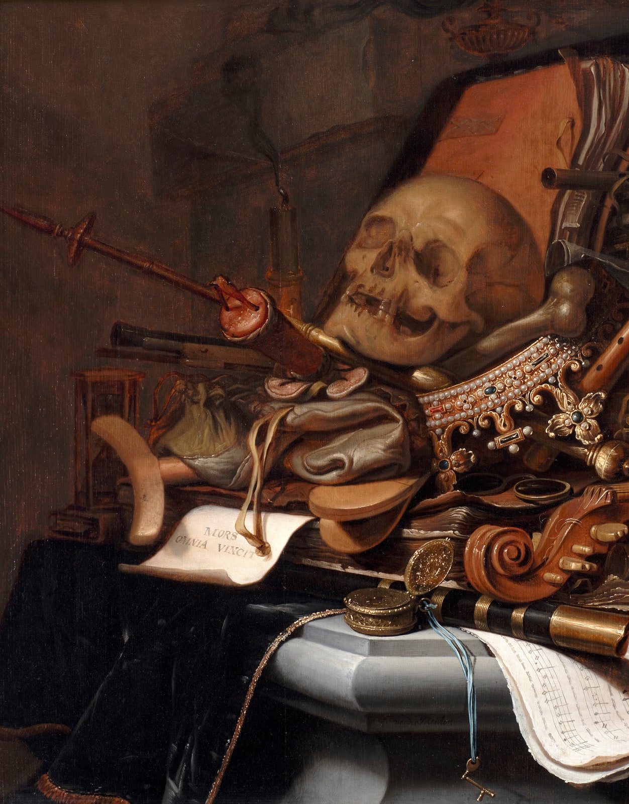 JAN VERMEULEN, A Vanitas still life