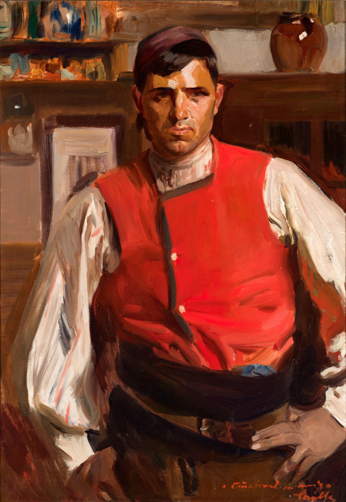 JOAQUÍN SOROLLA Y BASTIDA, Mozo castellano (Young Castilian boy), 1912