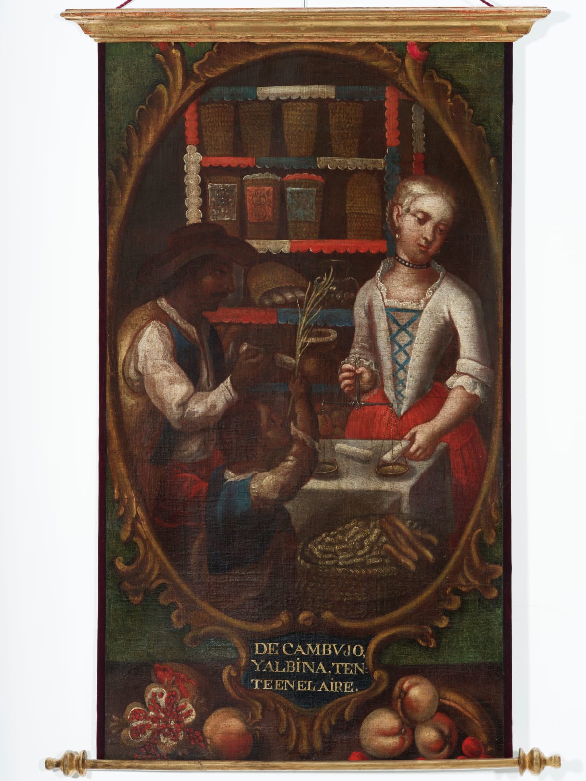 Mexican School, 18th Century, De Cambujo y Albina, "tente en el aire" (no. 14)