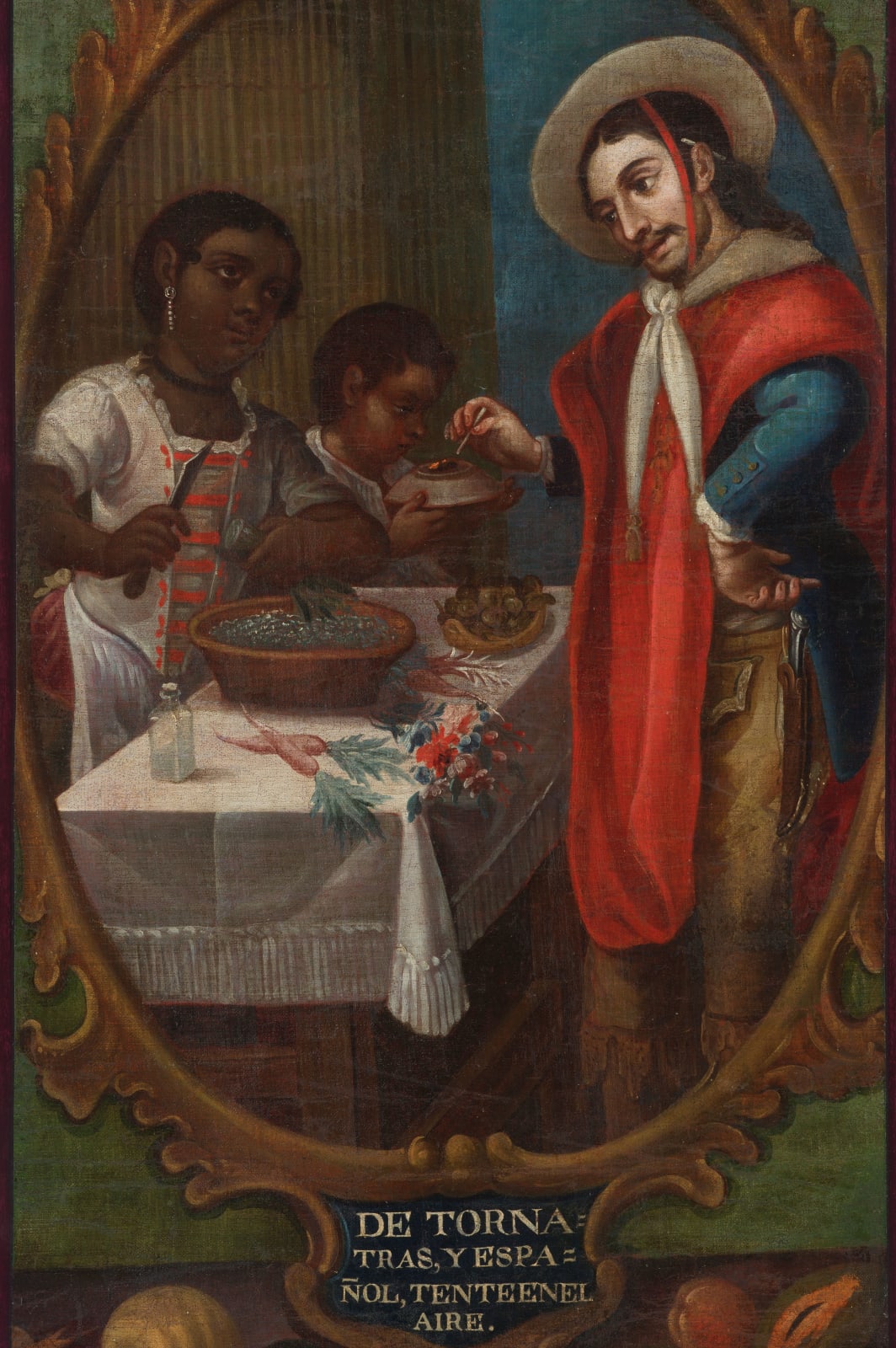 Mexican School, 18th Century, De Tornatras y Español, "tente en el aire" (no. 8)