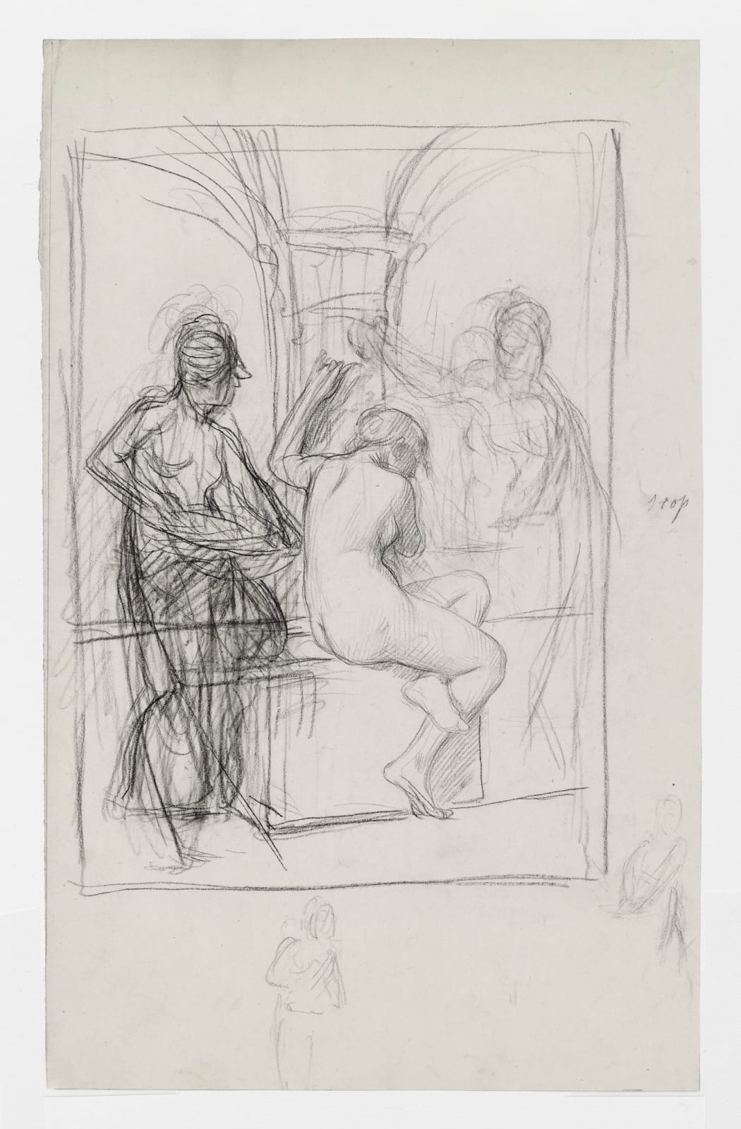 JEAN-LÉON GEROME, Study for Moorish Bath, c. 1872