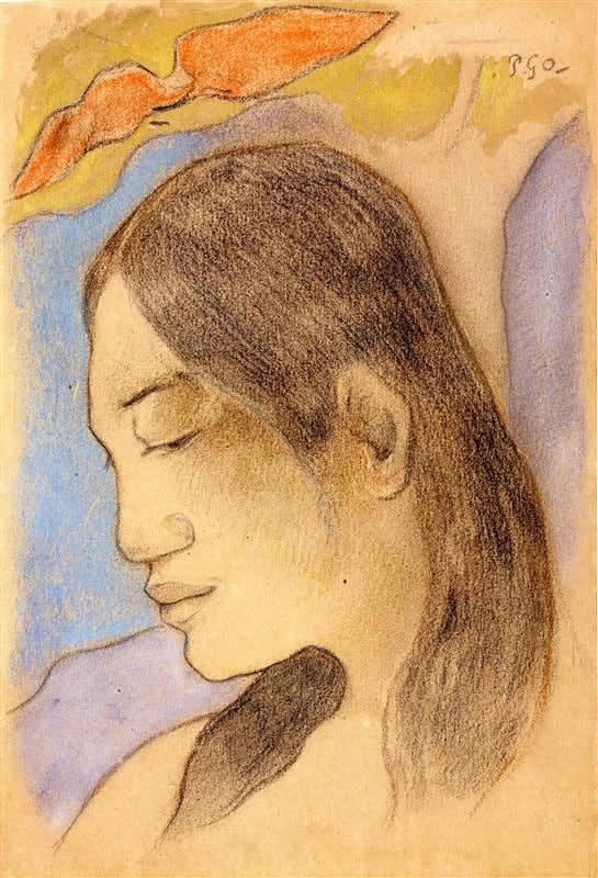 PAUL GAUGUIN, Head of a Tahitian