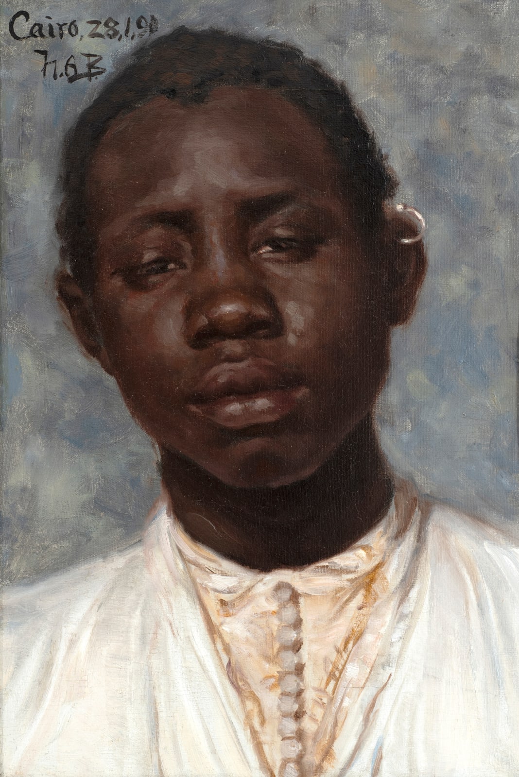HANS ANDERSEN BRENDEKILDE, Portrait of an Egyptian boy