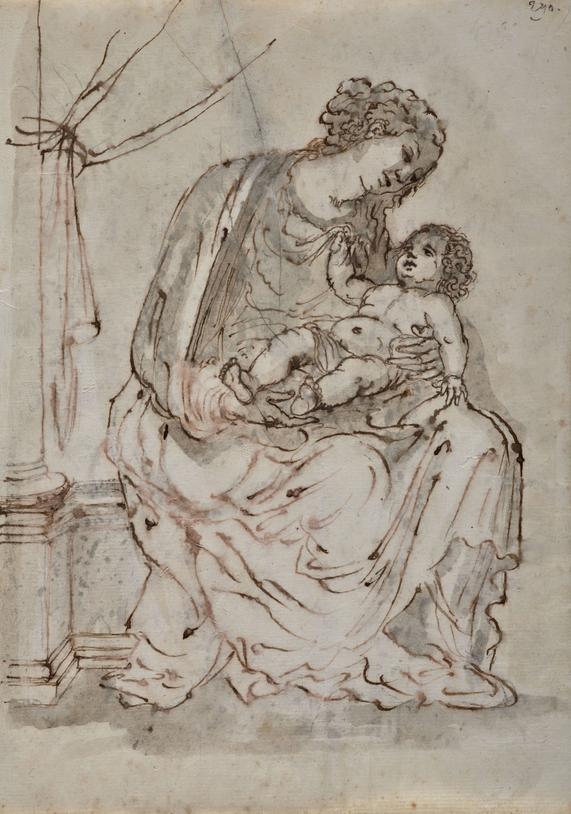 BARTOLOME ESTEBAN MURILLO, Madonna and Child, c. 1658-1659