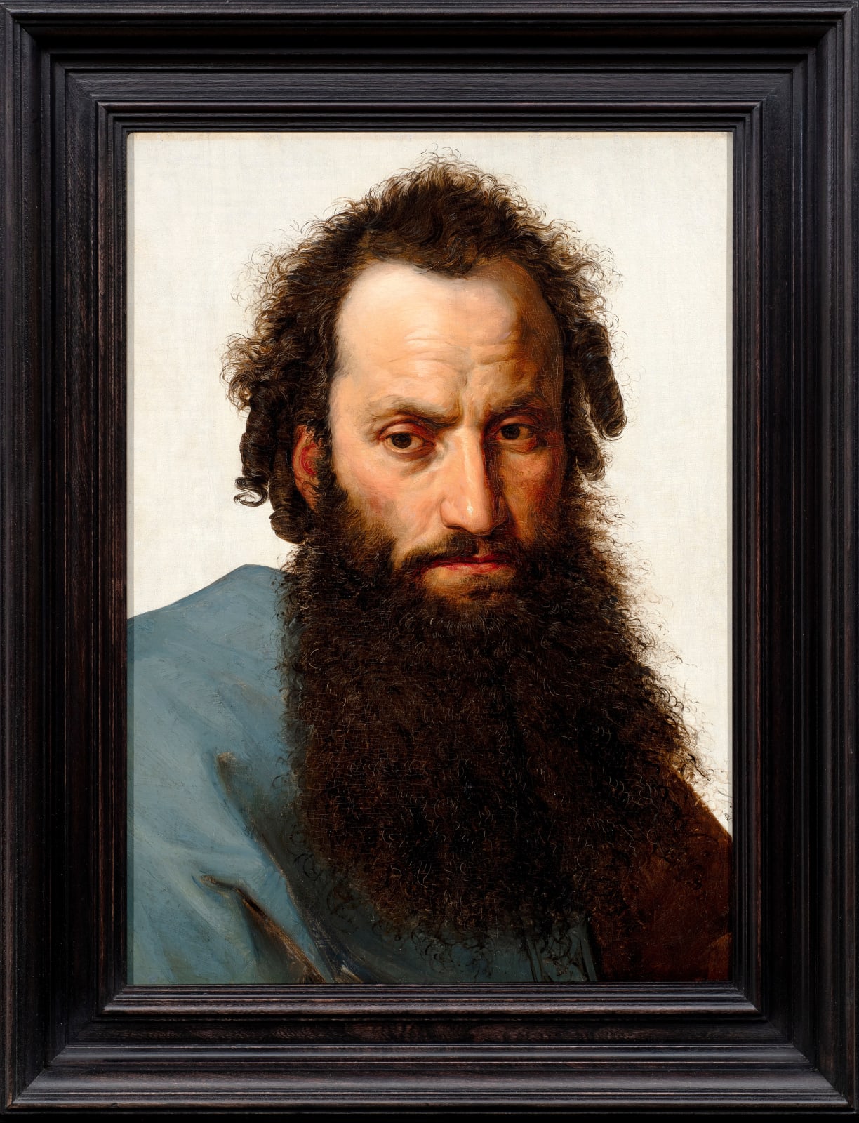 JULIUS HÜBNER, Head study of a Jew