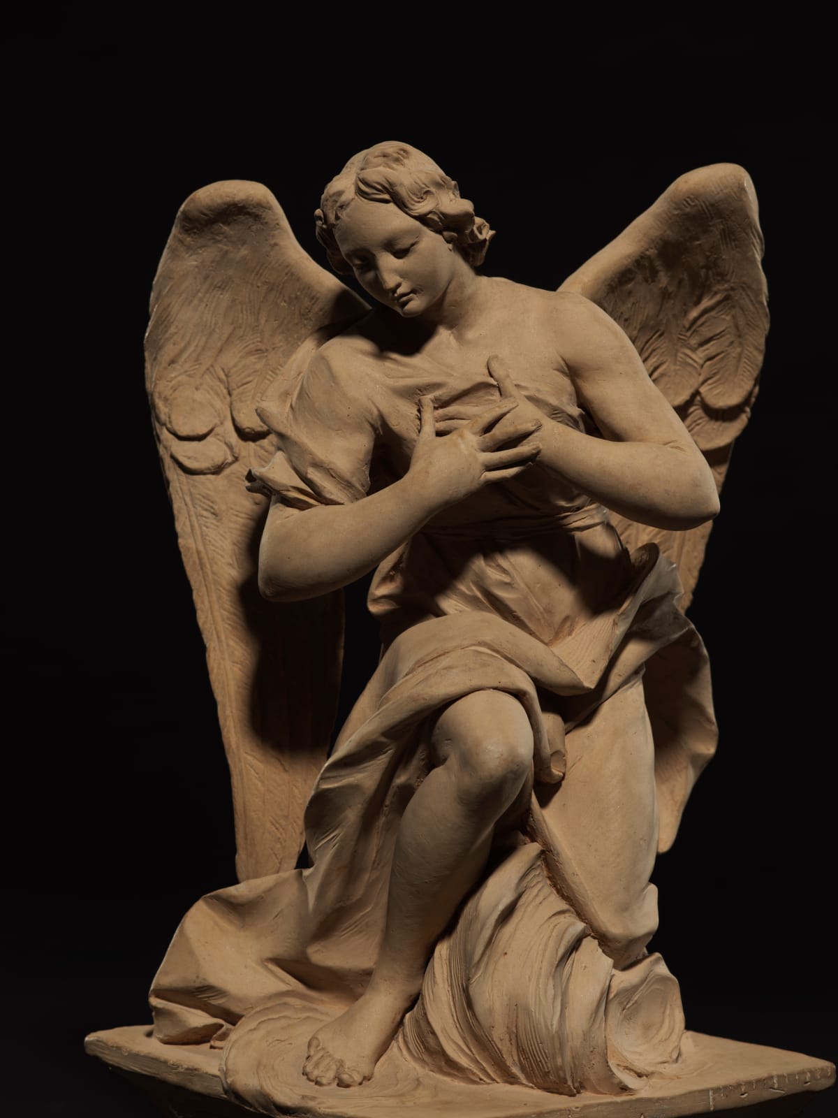 FRANCESCO MORATTI, Two Angels Kneeling in Adoration , Early 18th Century