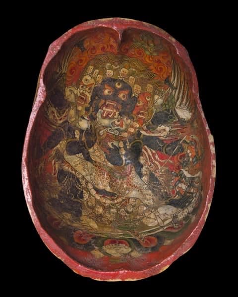 Painted Kapala, Tibet, 16th century