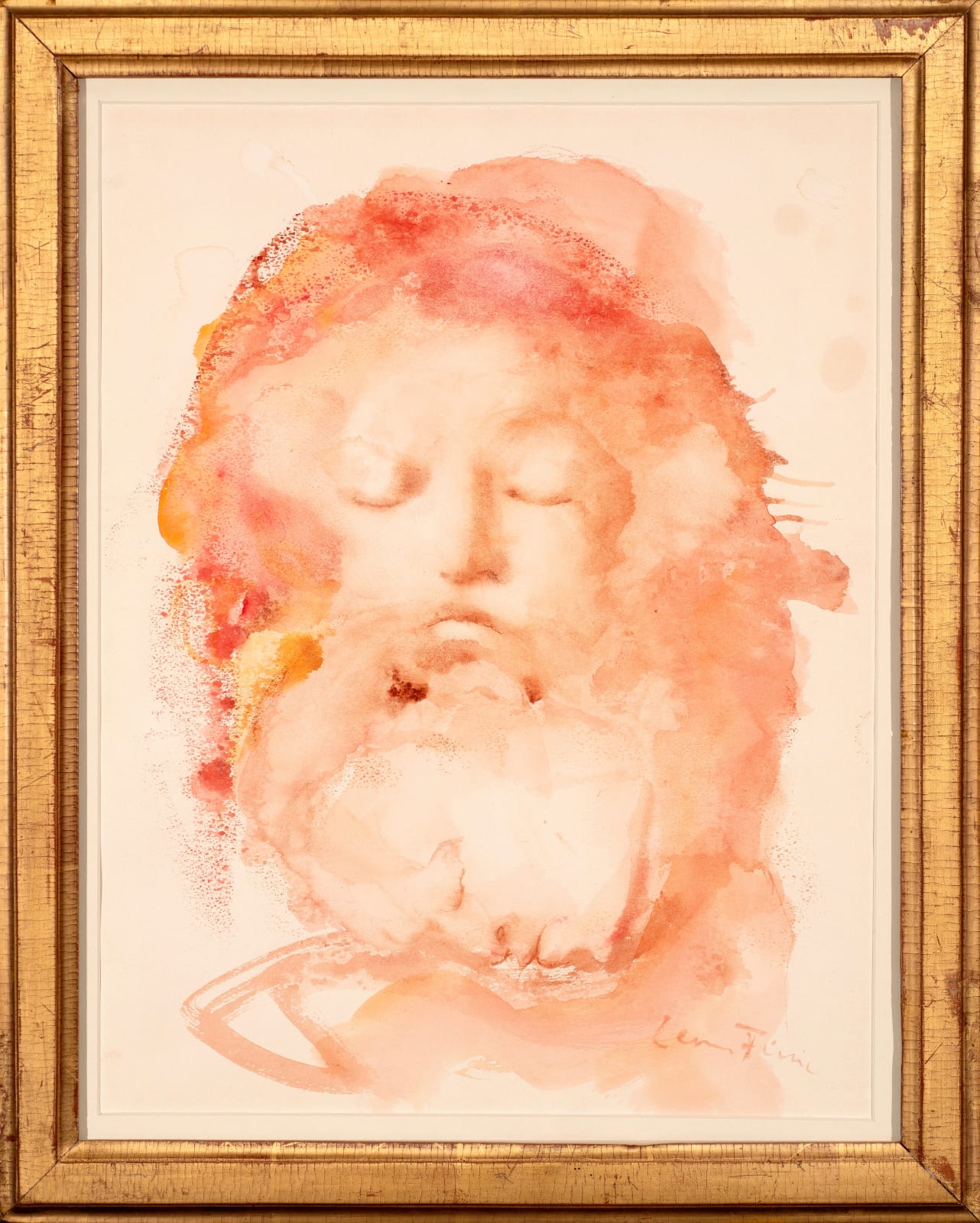 LEONOR FINI, Face with closed eyes, c. 1967