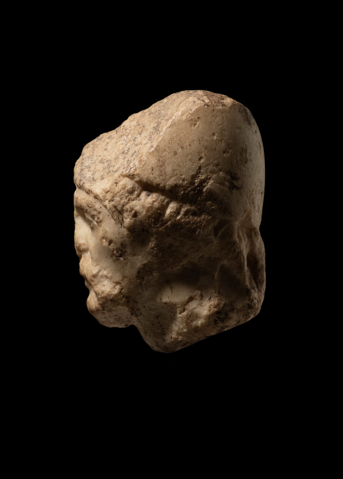 Head of a bearded man, likely Odysseus, Roman, 1st century B.C.- 1st century A.D.