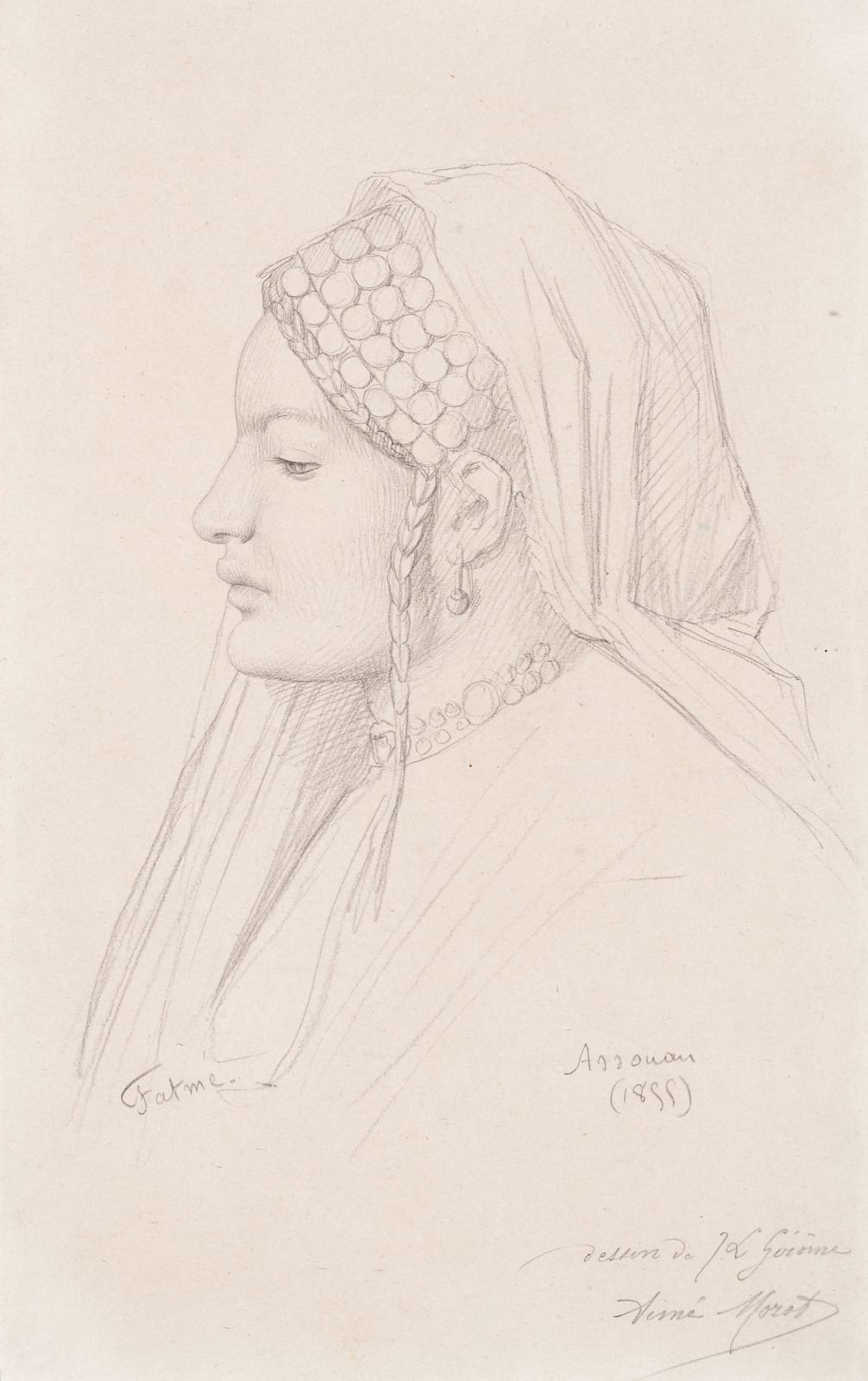 JEAN-LÉON GÉRÔME, Portrait of a woman (Fatme)