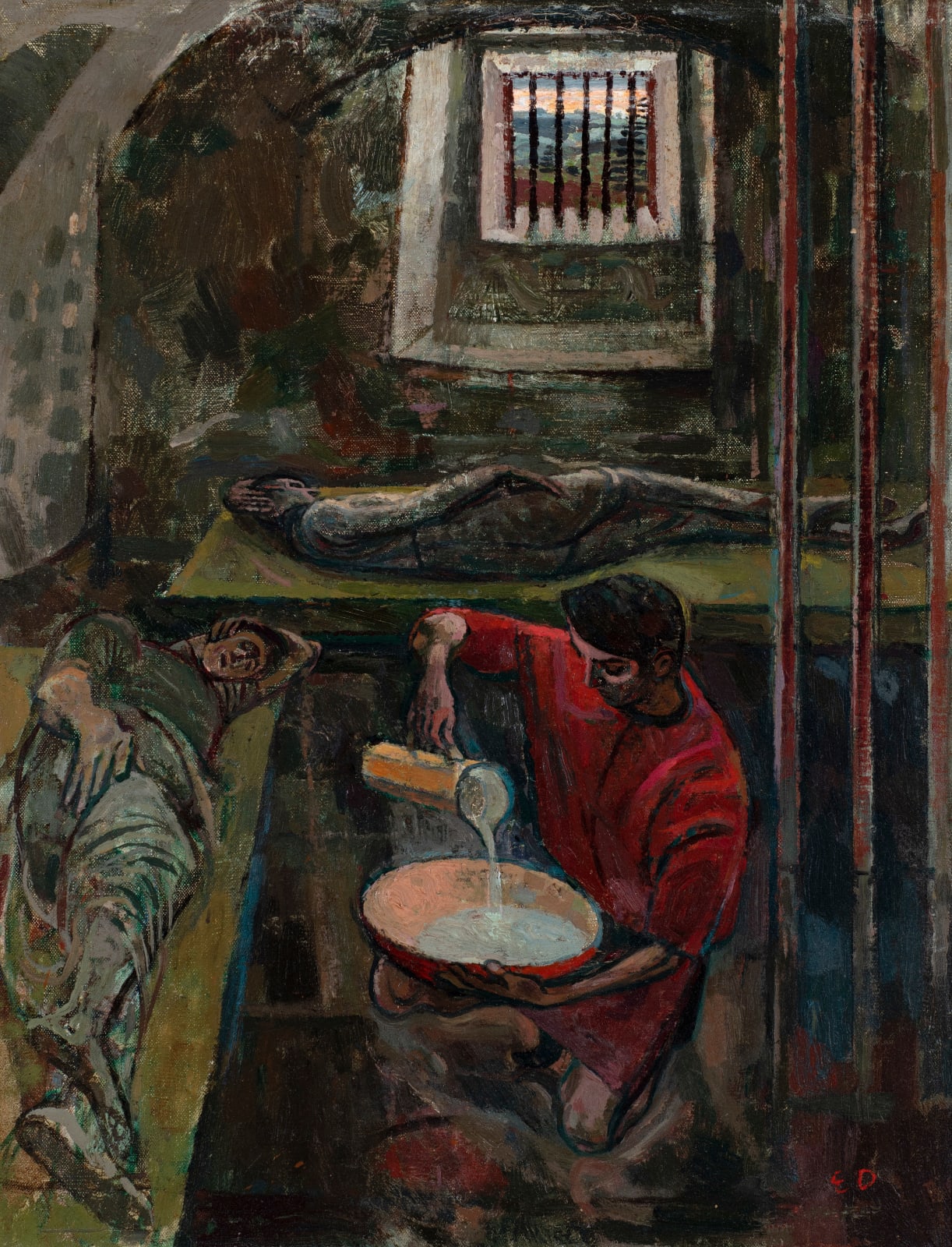 EVELYN DUNBAR, Joseph in Prison, 1949-50