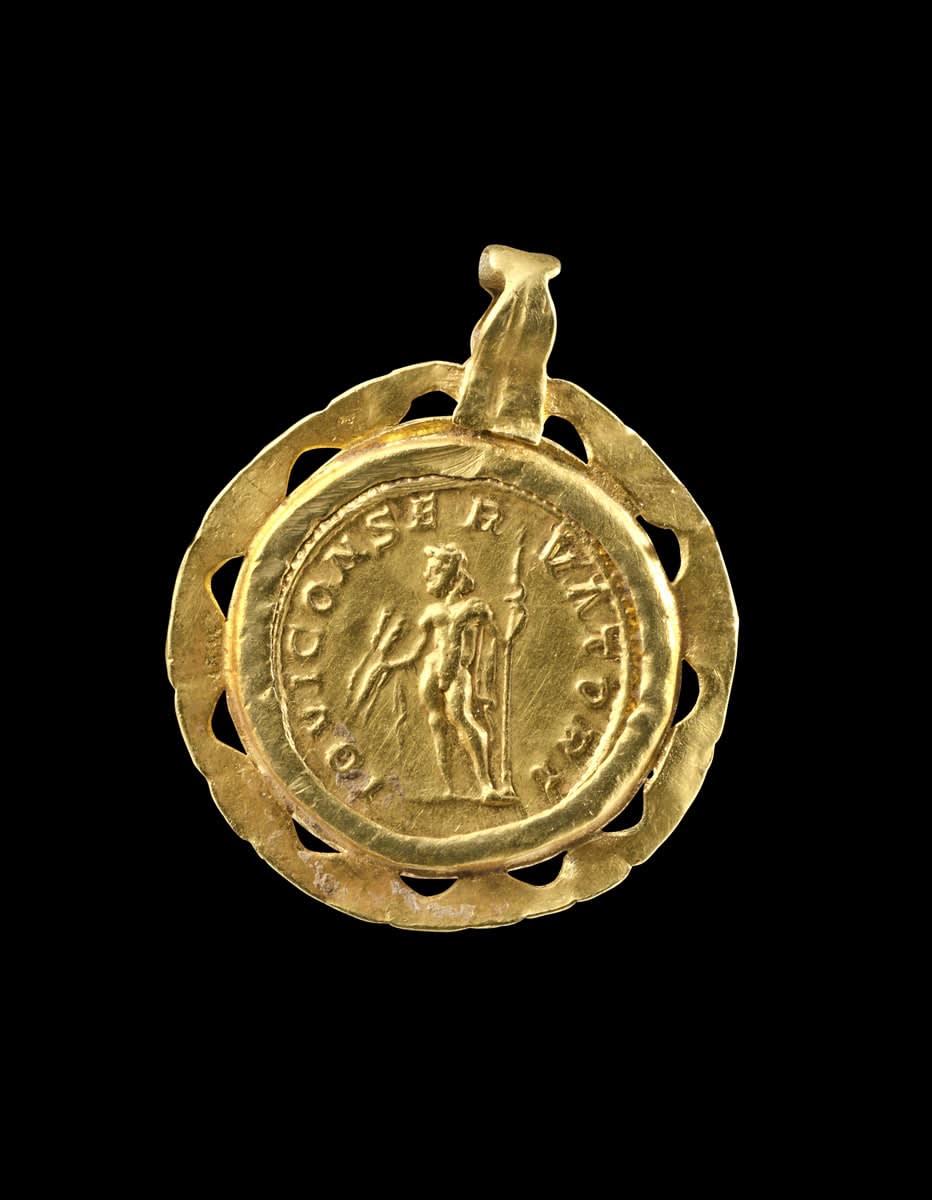 Coin Pendant of Severus Alexander , Roman, ca. A.D. 222