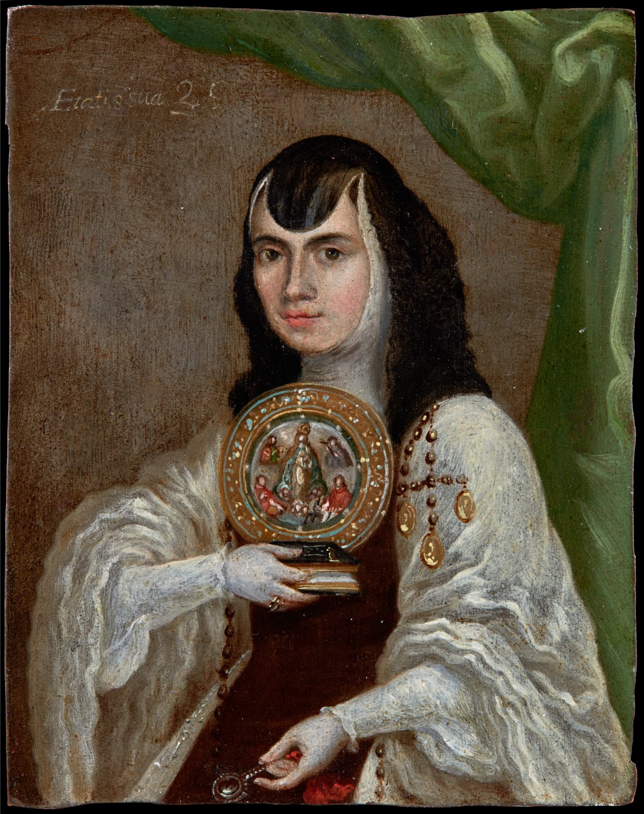 ANONYMOUS, A First Portrait of Sor Juana Inés de la Cruz, 1673