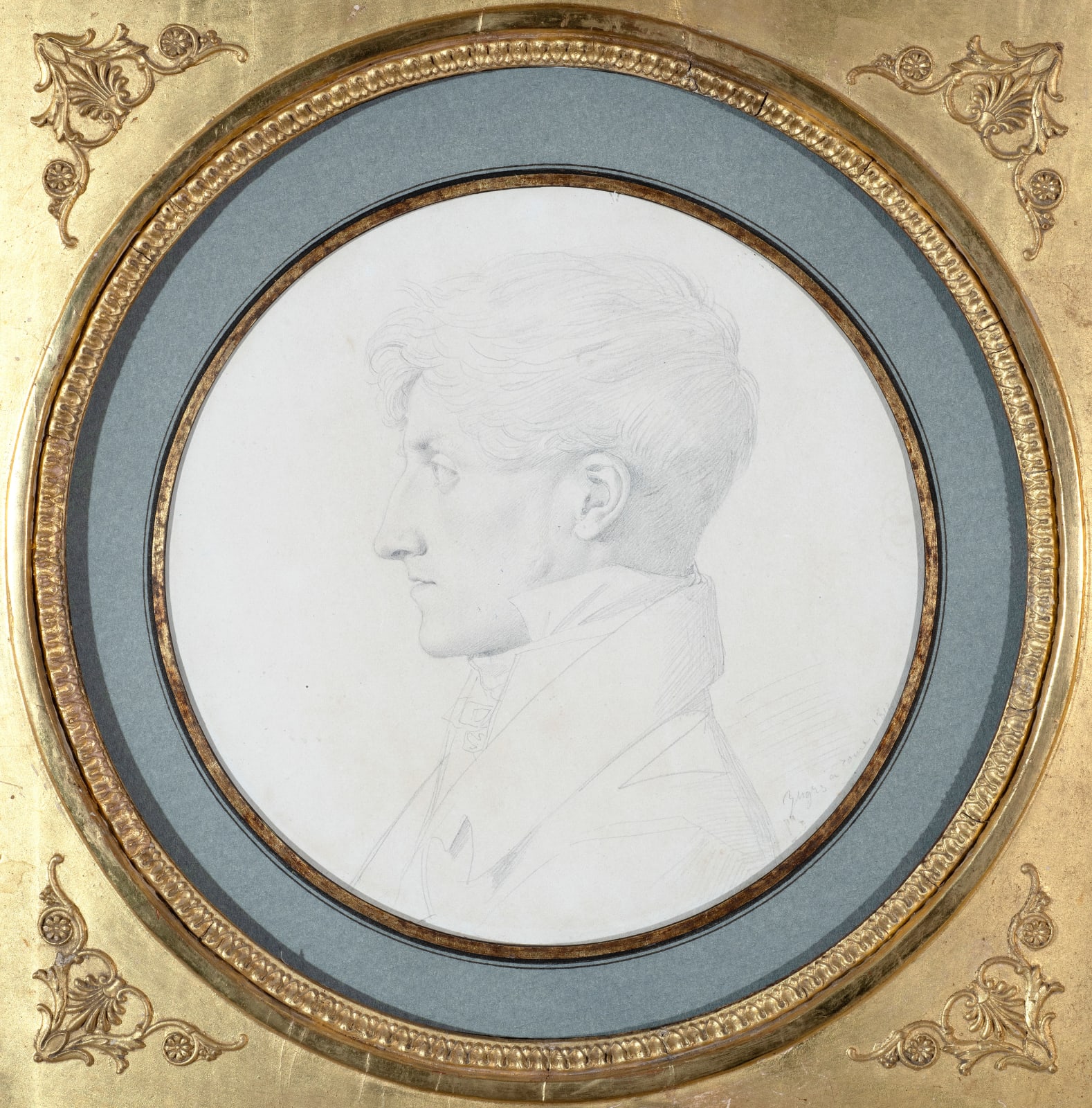 JEAN-AUGUSTE-DOMNIQUE INGRES, Portrait of Alexandre-Michel Beljambe in profile, 1812