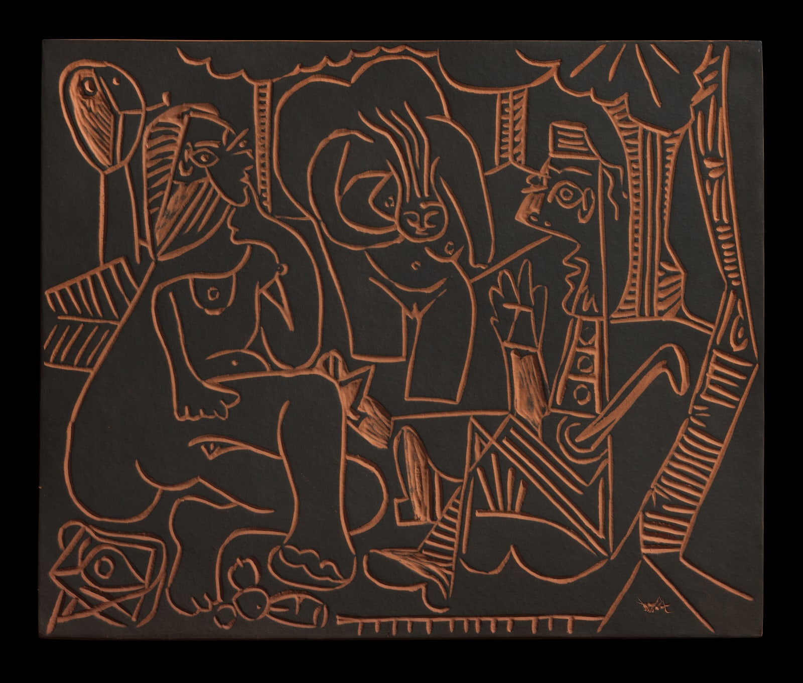 PABLO PICASSO, Le déjeuner sur l'herbe (A. R. 517), 1964