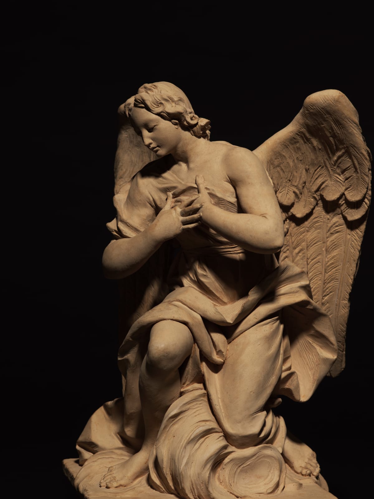 FRANCESCO MORATTI, Two Angels Kneeling in Adoration , Early 18th Century