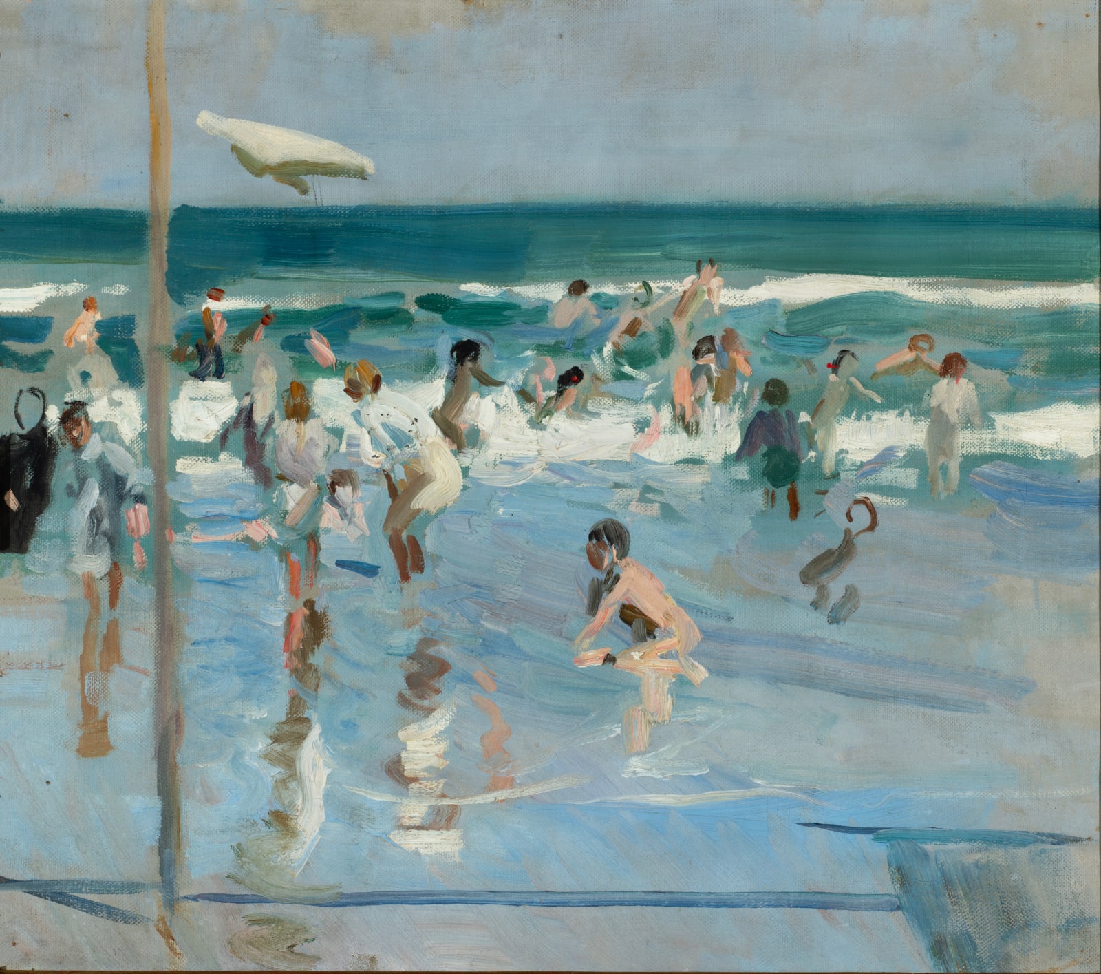 JOAQUÍN SOROLLA Y BASTIDA, CHILDREN BATHING ON THE BEACH, 1908