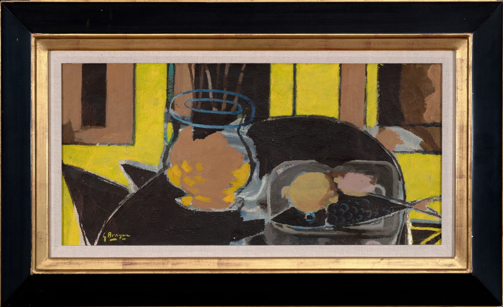 GEORGES BRAQUE, Nature morte au poisson et citrons, 1943