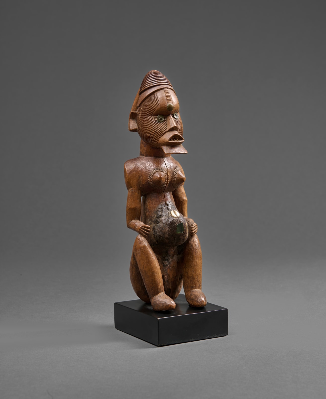 TEKE ARTIST, Seated Figure, buti, Democratic Republic of the Congo, late 19th-early 20th century