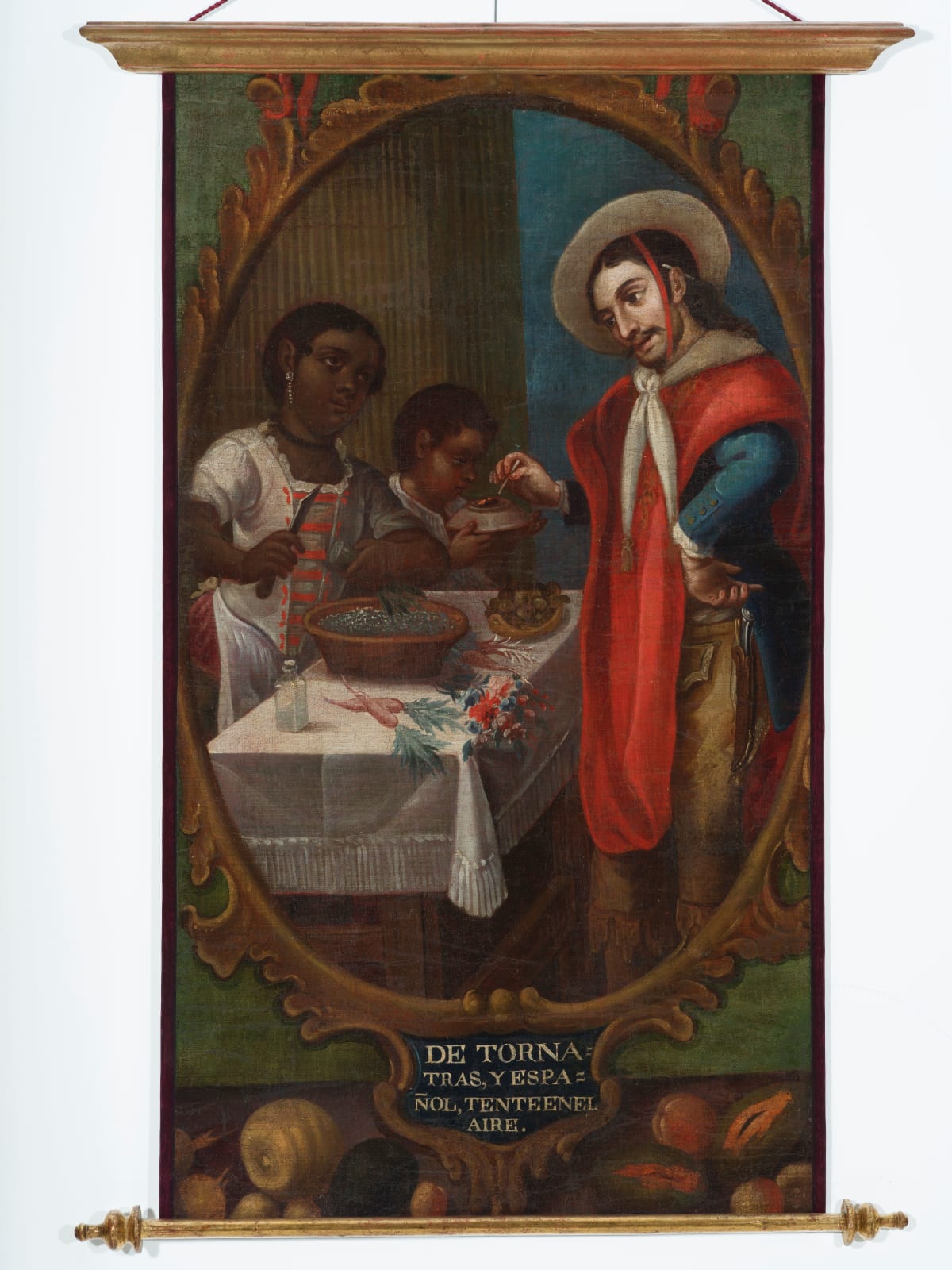 Mexican School, 18th Century, De Tornatras y Español, "tente en el aire" (no. 8)
