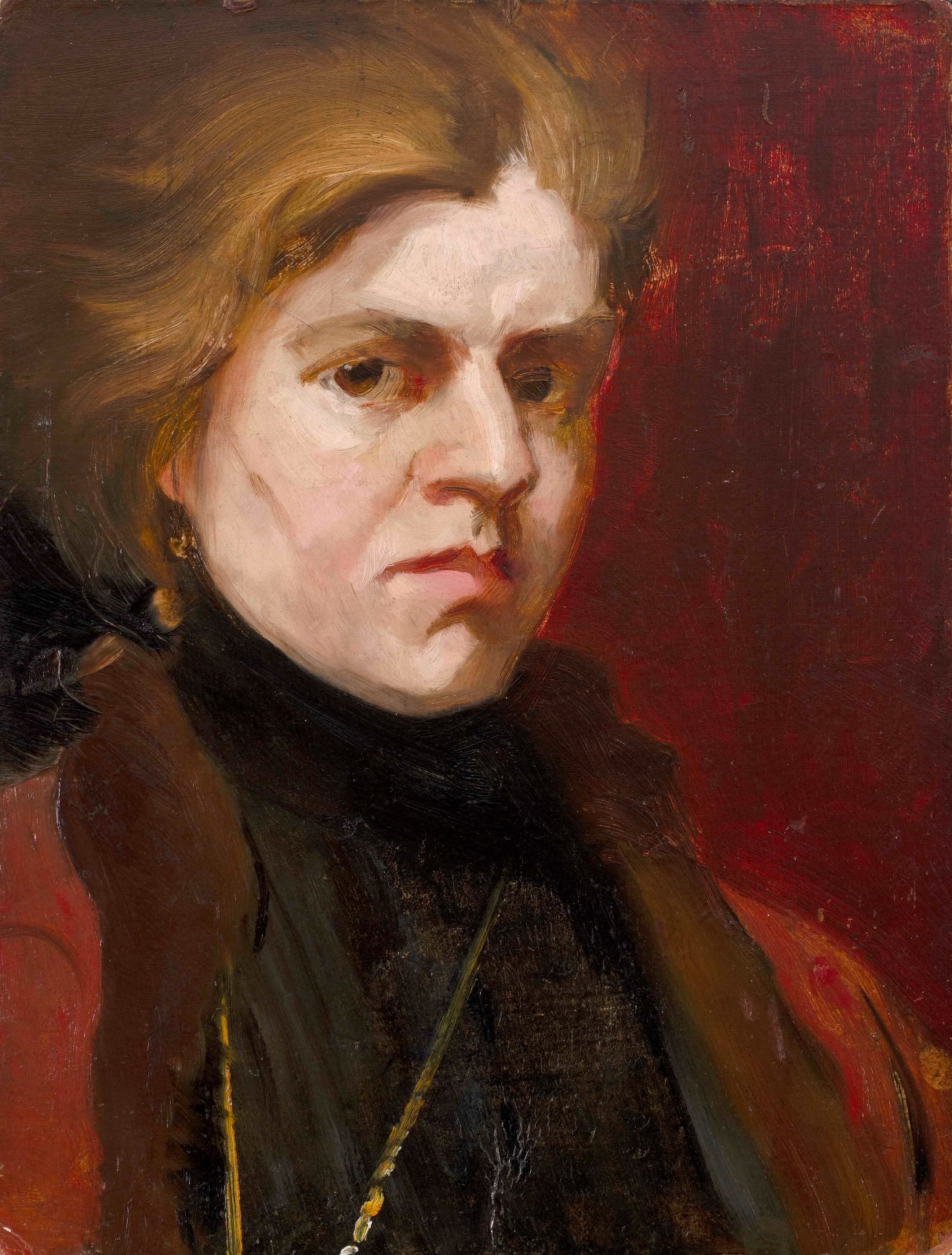 ELENA LUKSCH-MAKOWSKY, Self Portrait of the artist during pregnancy